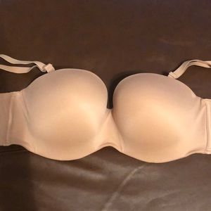 Vs strapless adjustable nude bra 34ddd